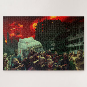 Puzzle Scène apocalyptique d'Halloween de SlipperyJoe gra