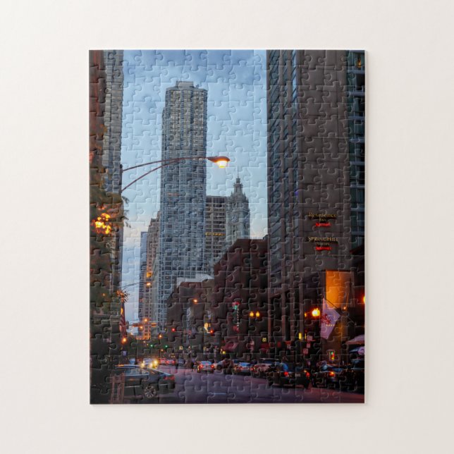 Puzzle Scène de Chicago Street (Vertical)