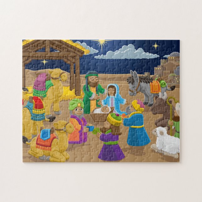 Puzzle Scène de la Nativité de Noël (Horizontal)