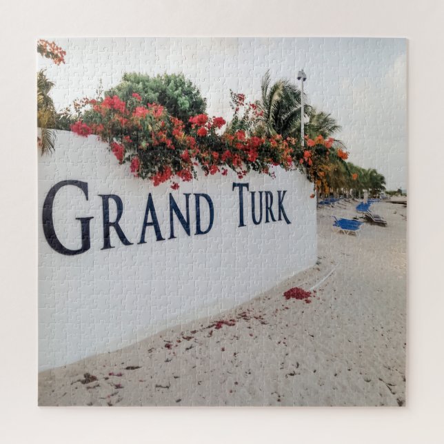 Puzzle Scène De La Plage De Grand Turk (Vertical)