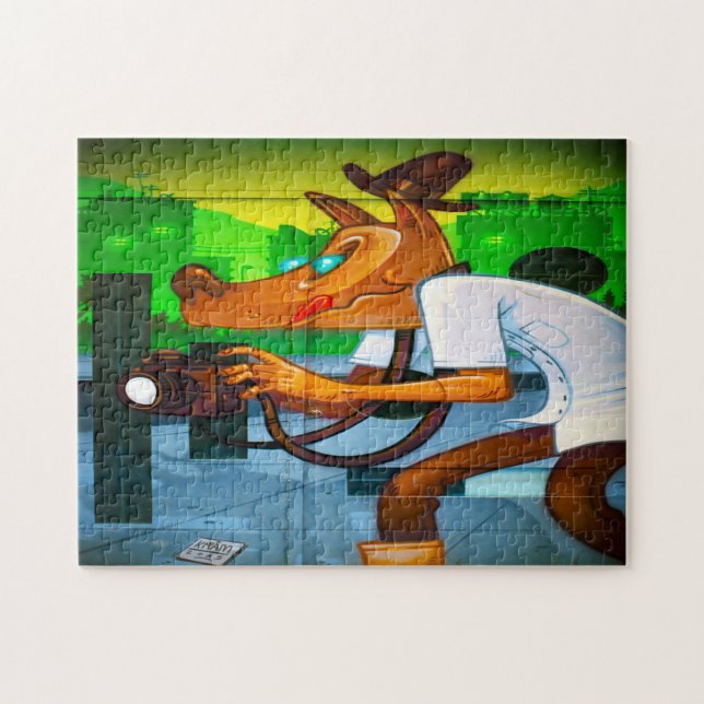 Puzzle Scène De La Rue De Barcelone. (Horizontal)