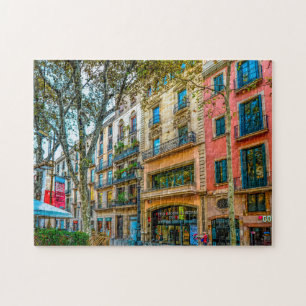 Puzzle Scène de rue à Barcelone.