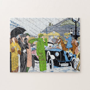 Puzzle Scène de rue Art Déco