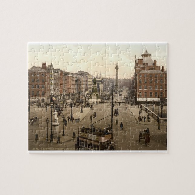 Puzzle Scène de rue de Dublin Irlande au début des années (Horizontal)