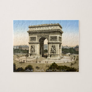 Puzzle Scène de rue de Paris France, Arc de Triomphe 190