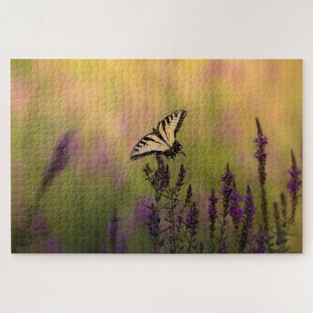 Puzzle Scène d'été, papillon et Loosestrife (Horizontal)