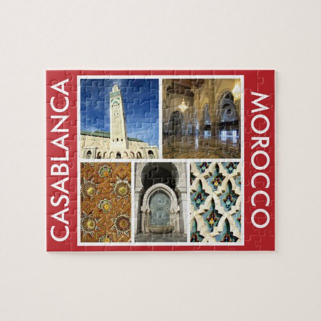 Puzzle scènes de casablanca maroc (Horizontal)