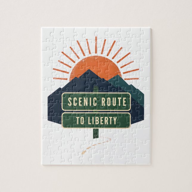 Puzzle Scenic Route To Liberty casse-tête (Vertical)
