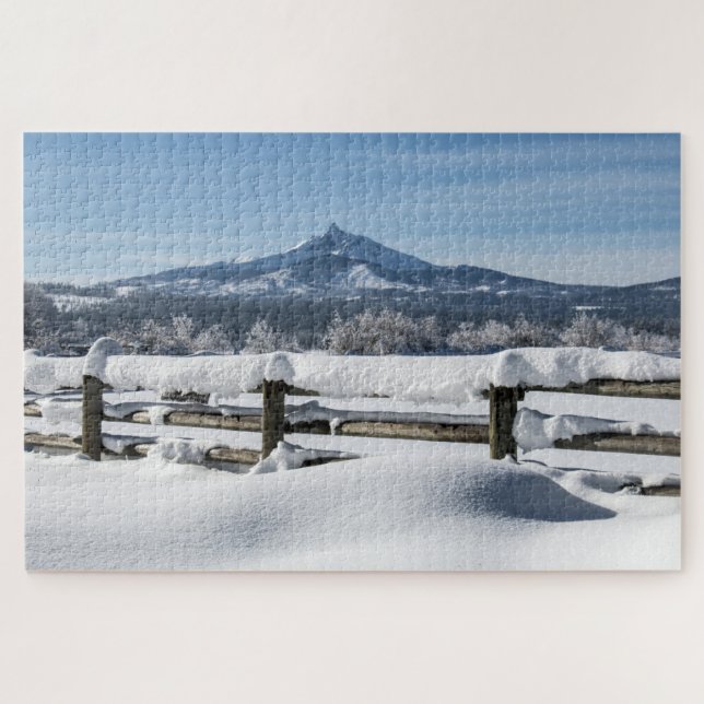 Puzzle Scénique de la Montagne enneigée (Horizontal)