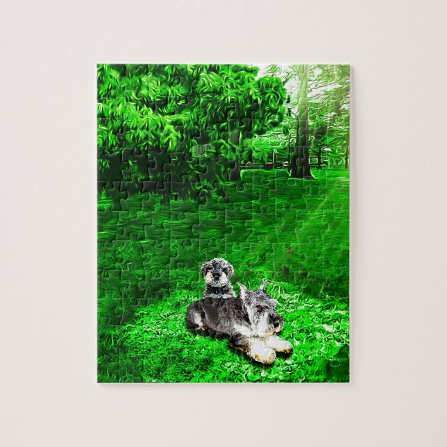 Puzzle Schnauzer miniature (Vertical)