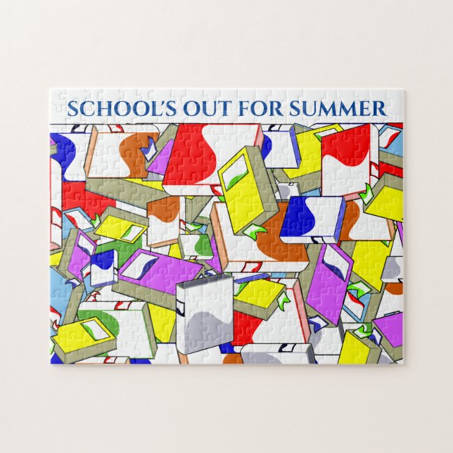 Puzzle "SCHOOL'S OUT FOR SUMMER". (Horizontal)