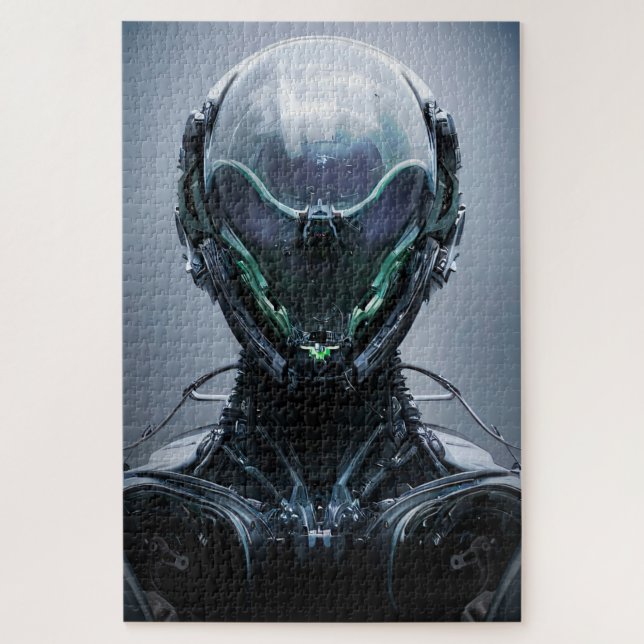 Puzzle Sci fi Assassin Cyberpunk Hunter Droid (Vertical)