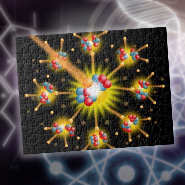 Puzzle Science de la fission nucléaire (Nuclear Fission Science Jigsaw Puzzle)