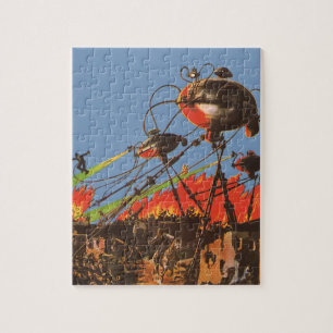 Puzzle Science-fiction vintage HG Wells War of the Worlds