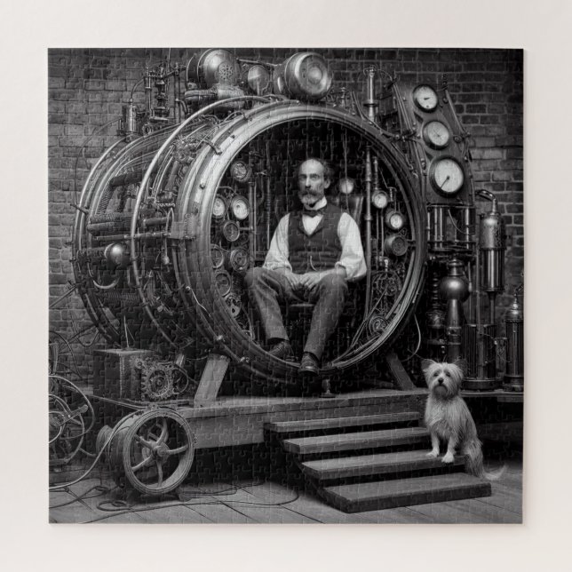 Puzzle Scientifique victorien Steampunk Time Machine V5.1 (Vertical)