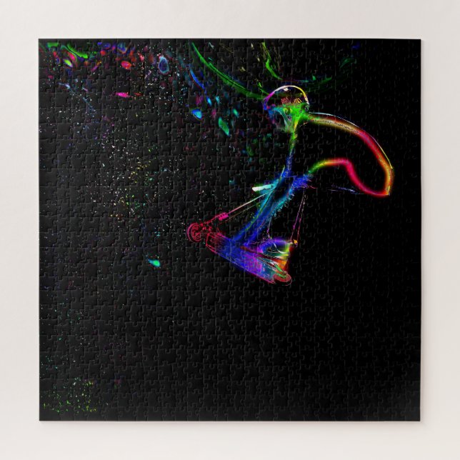 Puzzle Scootering in Space - Scooter Boy (Vertical)