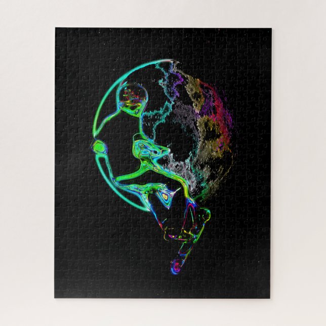 Puzzle Scooting spatial - Scooter volant Garçon (Vertical)