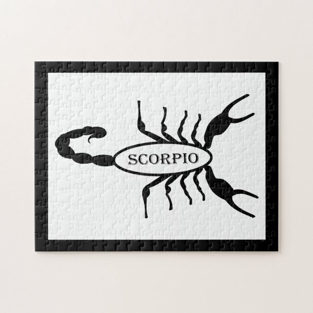 Puzzle Scorpio noir Scorpion étoile (Horizontal)