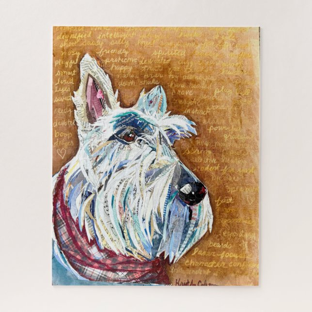 Puzzle Scottie roux (Vertical)