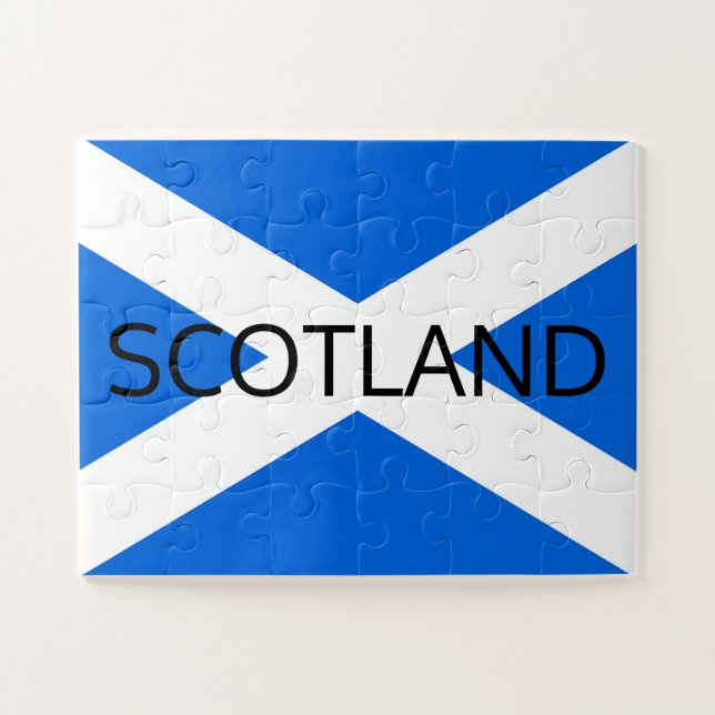 Puzzle Scottish Flag Scotland 11x14 30pc jpcn (Horizontal)
