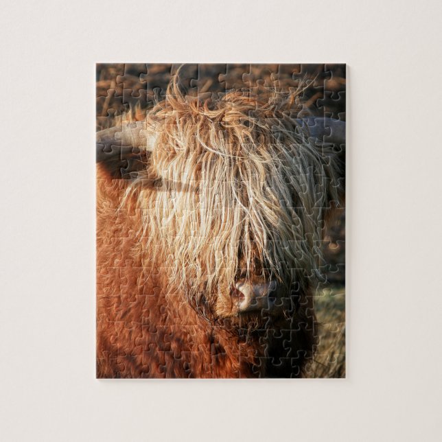 Puzzle Scottish Highland Cow - Scotland (Vertical)