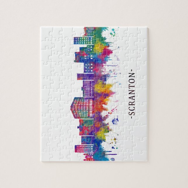 Puzzle Scranton Pennsylvania Skyline (Vertical)