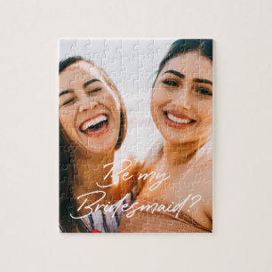 Puzzle Script Creatif Be My Bridesmaid Photo Proposition