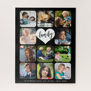 Puzzle Script de collage photo de famille 11 photo person