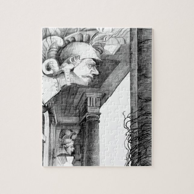 Puzzle Sculpture du château Crayon Art (Vertical)