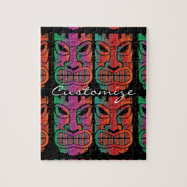 Puzzle Sculpture jumelle Thunder_Cove en Tiki (Vertical)