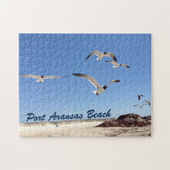 Puzzle Seagull Photographie Jolie Port Aransas Beach (Horizontal)