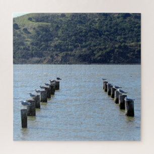 Puzzle - Seagulls on Pilings