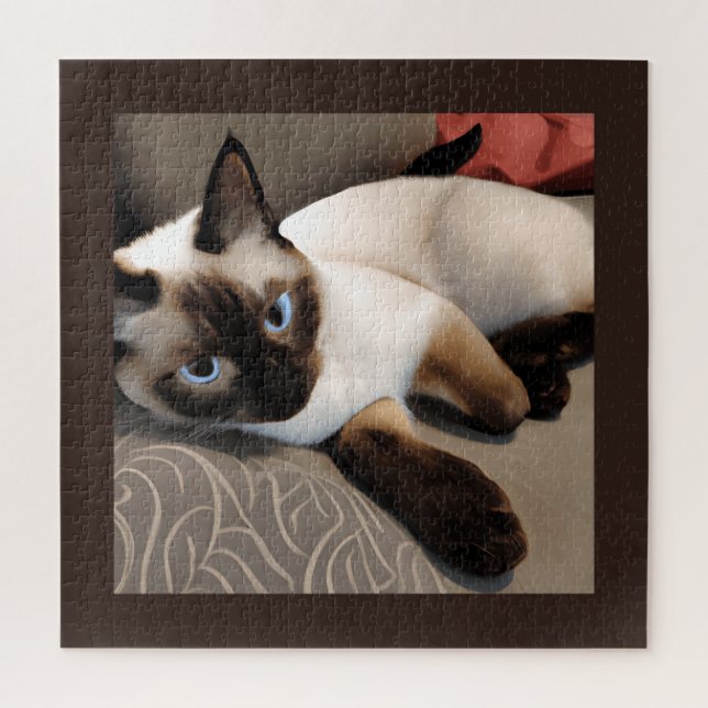 Puzzle Seal Point Siamese Portrait numérique (Vertical)