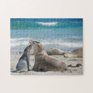 Puzzle Sealion lion de mer mignon bébé chiot, enfants 252