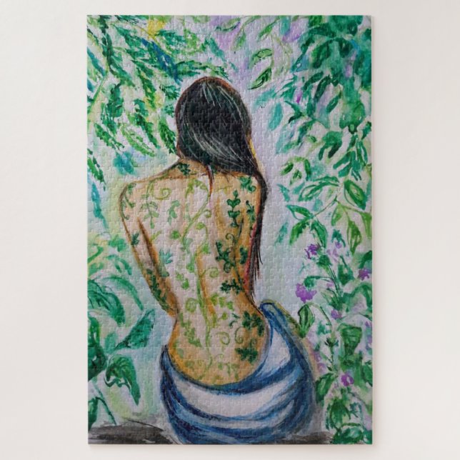 Puzzle Secret Garden - Nature Woman (Vertical)