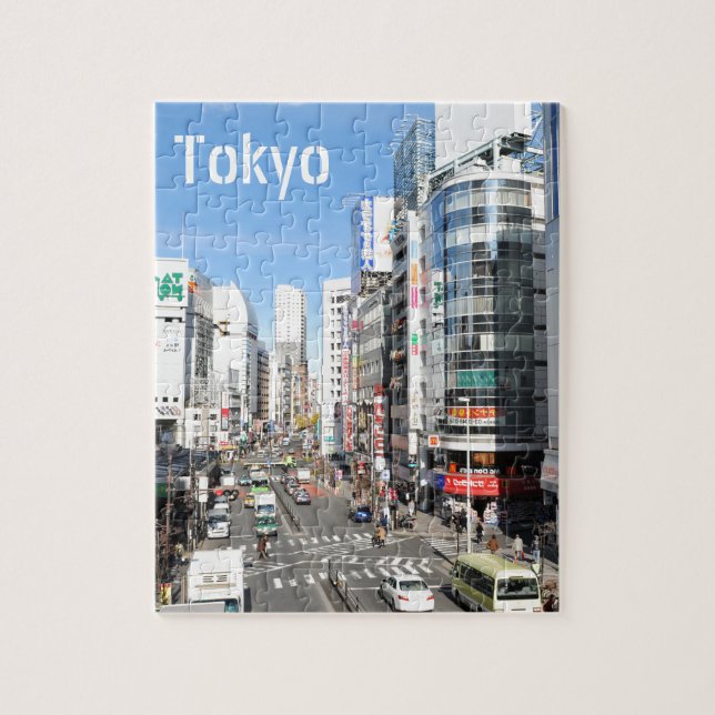 Puzzle Secteur de Shinjuku à Tokyo, Japon (Vertical)