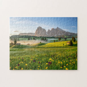 Puzzle Seiser Alm, Alpes de dolomite, Italie