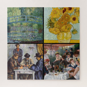 Puzzle Sélection de divers chefs-d'oeuvre impressionniste