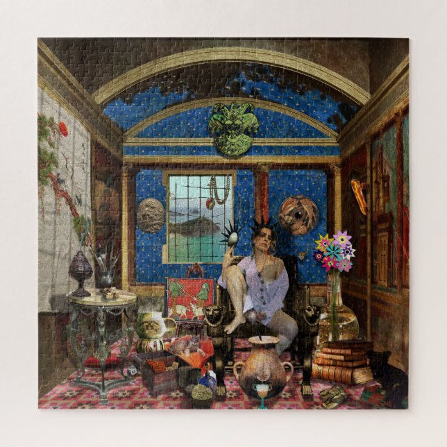 Puzzle self portrait by Rugiada Cadoni (Vertical)