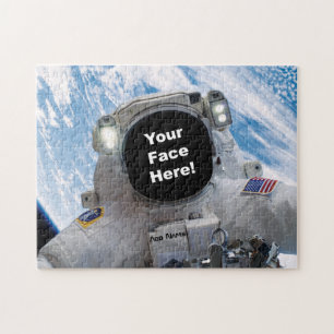 Puzzle Selfie d'astronaute - Ajoutez votre visage et votr