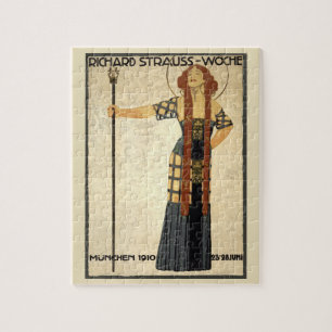 Puzzle Semaine Richard Strauss Art Nouveau vintage, Munic
