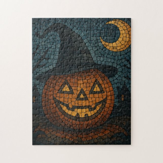 Puzzle Sensational Mosaic Pumpkin Halloween (Vertical)
