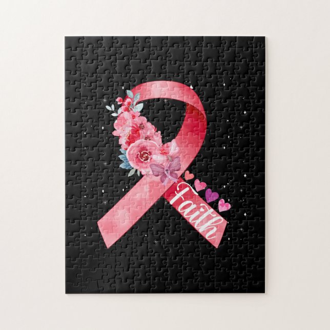 Puzzle Sensibilisation au cancer du sein Ruban rose (Vertical)