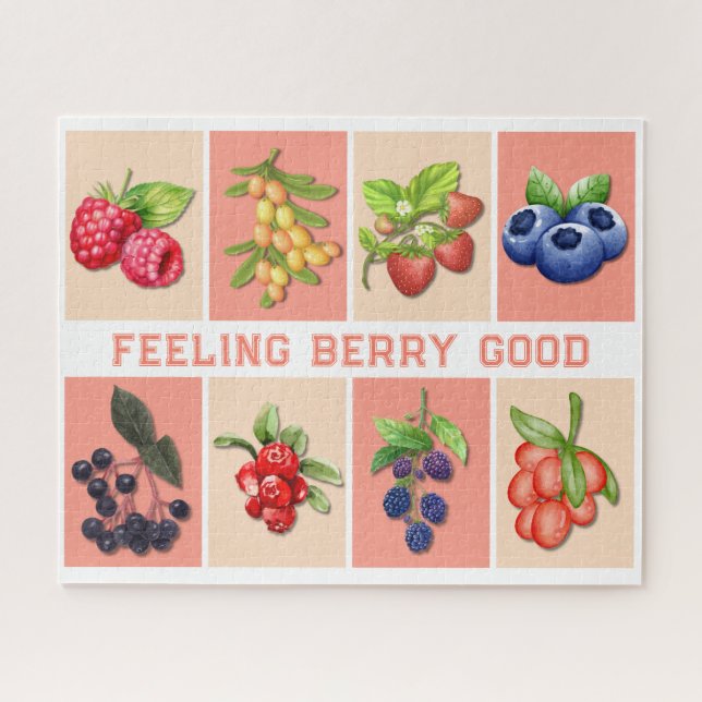Puzzle SENTIMENT BERRY BONNE Fraise sur mesure (Horizontal)