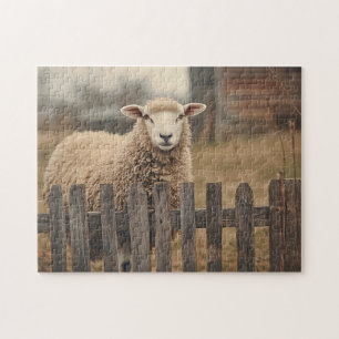 Puzzle Sepia de mouton vintage