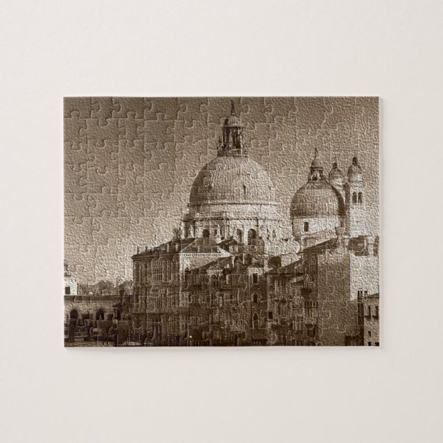 Puzzle Sepia Venice Grand Canal Piazza San Marco Salute (Horizontal)