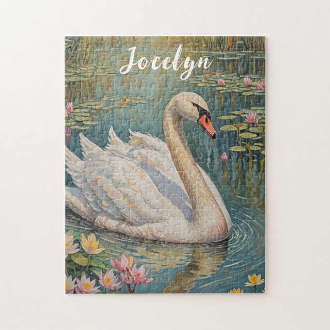 Puzzle Serenade de cygne tranquille (Vertical)