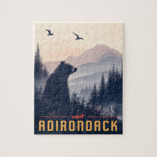 Puzzle Serene Adirondack Bear : Un Vintage