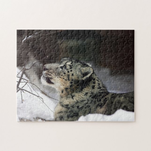 Puzzle Serene Snow Leopard (Horizontal)