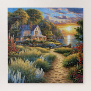 Puzzle Sérénité du coucher de soleil côtier